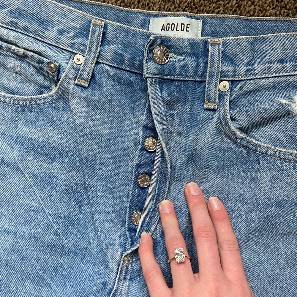 AGOLDE - 90's Mid Rise Loose Fit in Fall Out Size 28 - Picture 7 of 15
